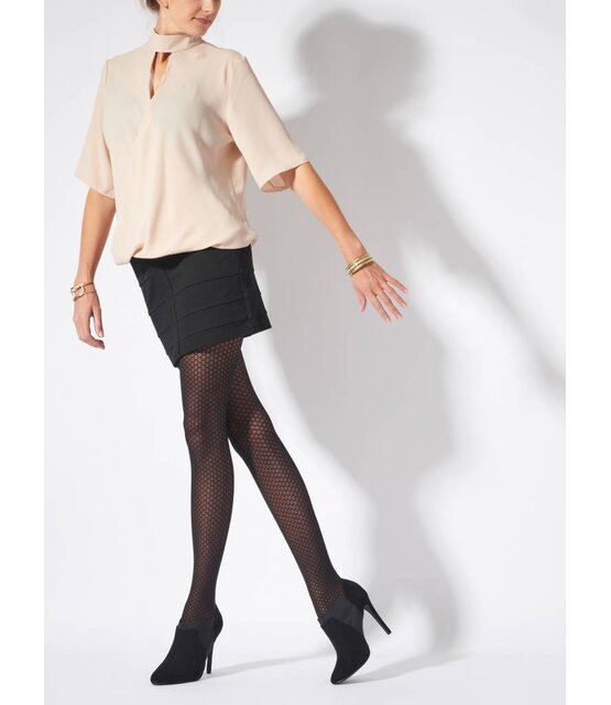 Pretty Polly Diamond Panty - Zwart - One size