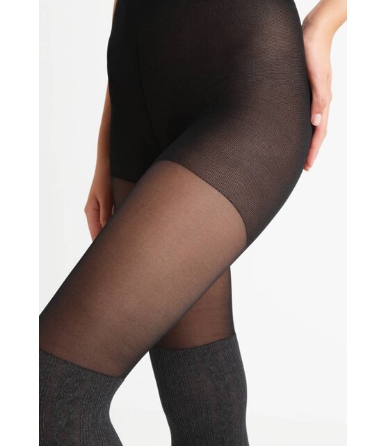 Marl OTK Cable Sock Panty Marl OTK Cable Sock Panty