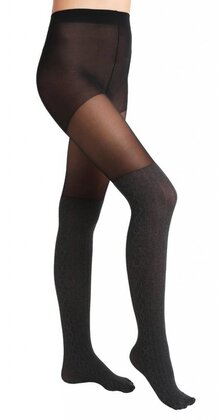 Marl OTK Cable Sock panty