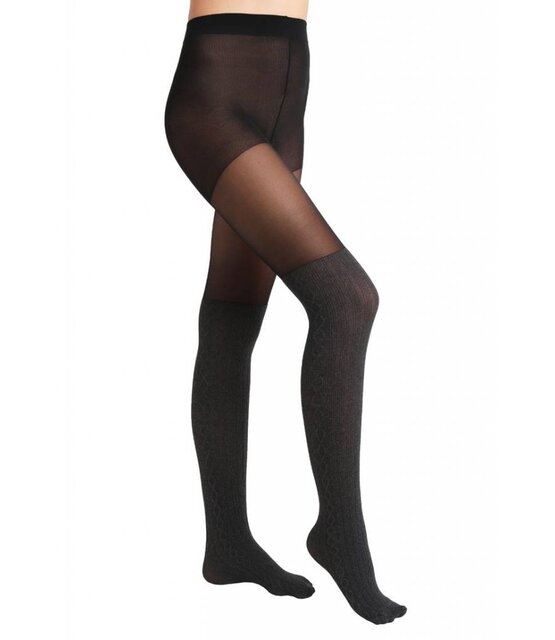 Marl OTK Cable Sock Panty Marl OTK Cable Sock Panty