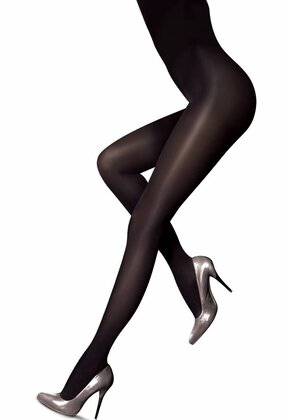 60 Den. Opaque Panty in 3D met Katoenen Kruisje