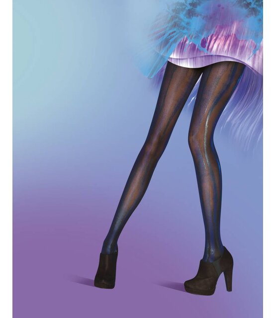 Blue/Black Wet Look panty