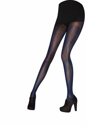 Blue/Black Wet Look panty