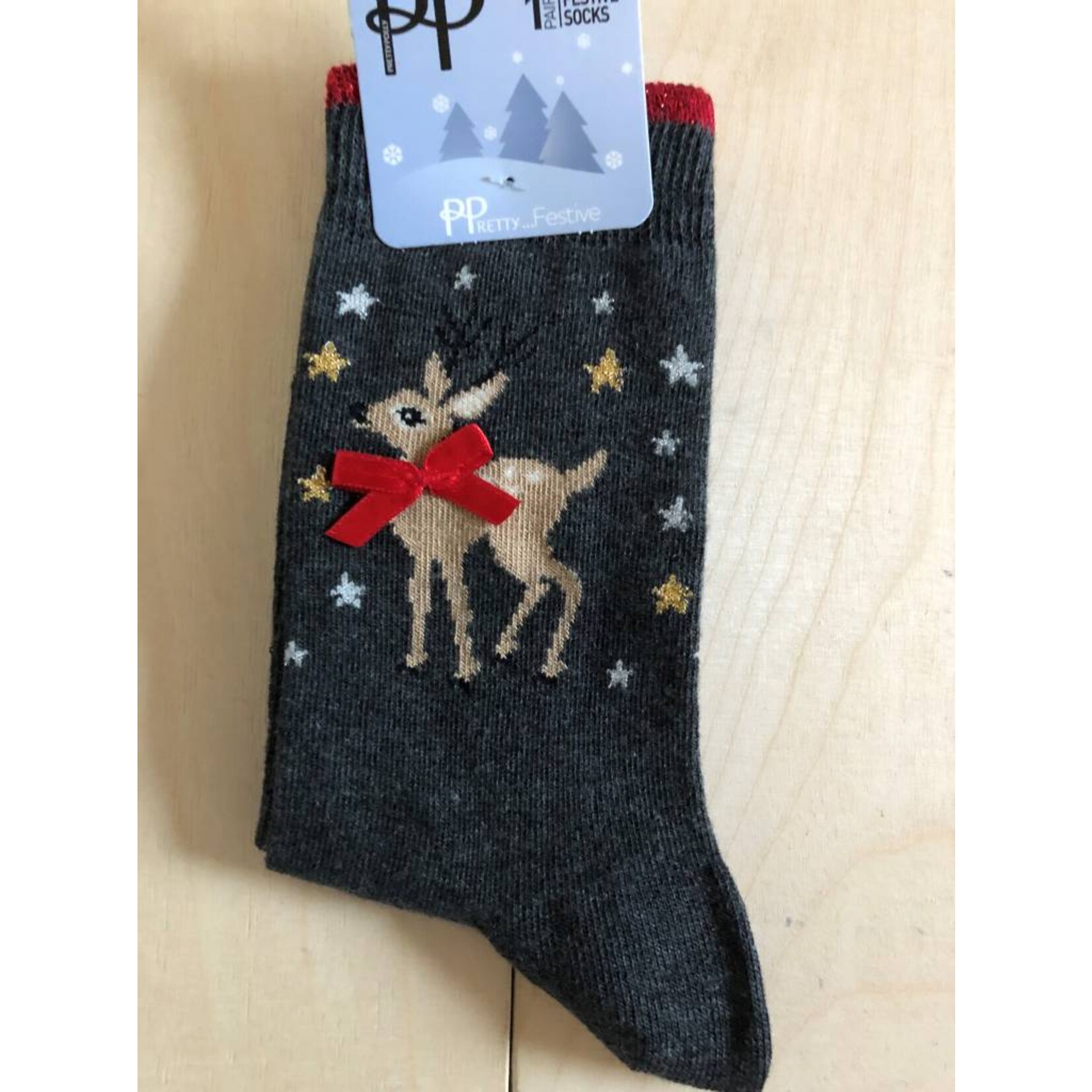 Pretty Polly  Pretty Polly Xmas Reindeer dames sokjes