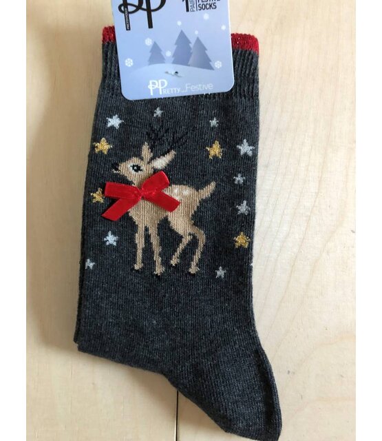 Pretty Polly Xmas Reindeer dames sokjes Pretty Polly Xmas Reindeer dames sokjes