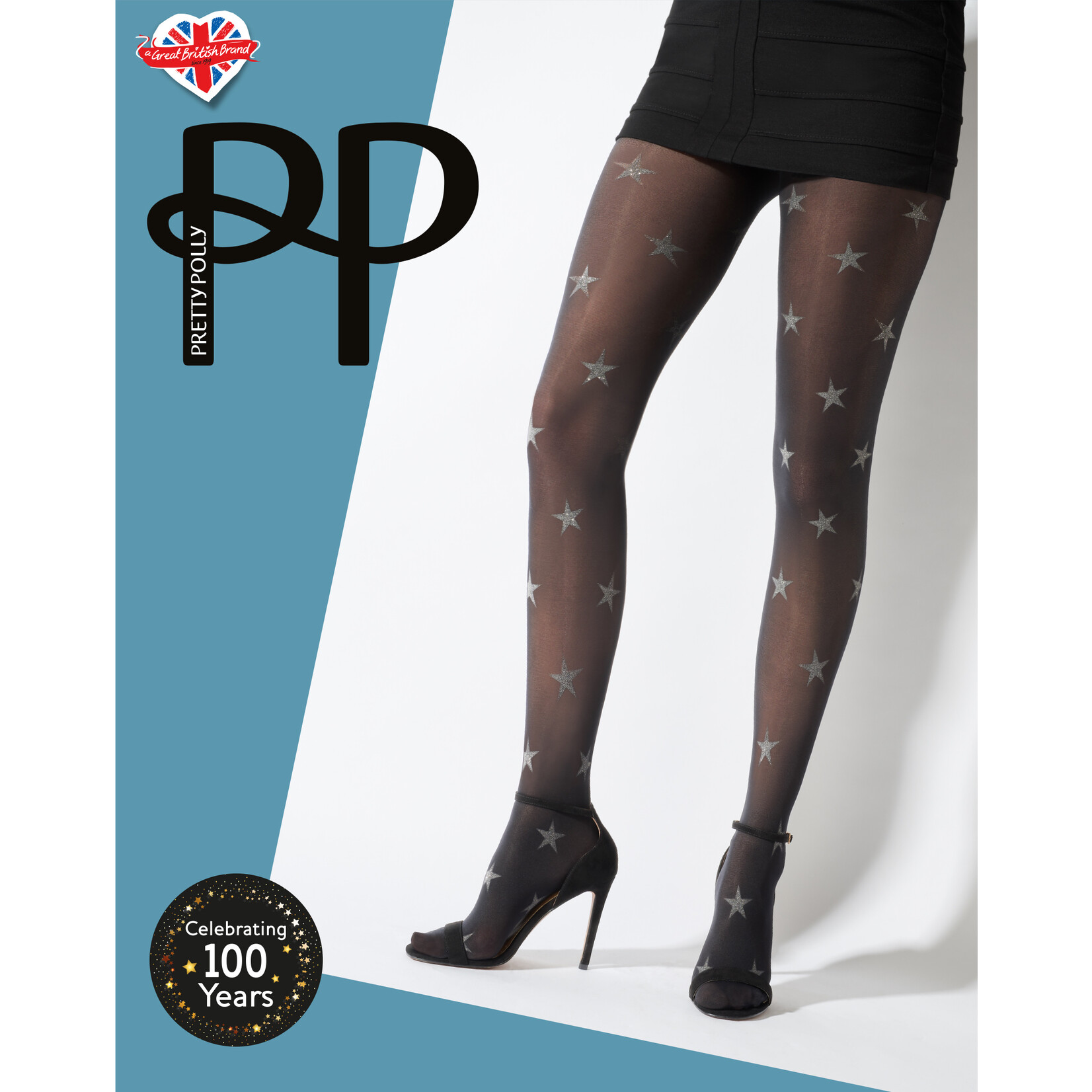 Pretty Polly  Pretty Polly Star Print opaque Tights