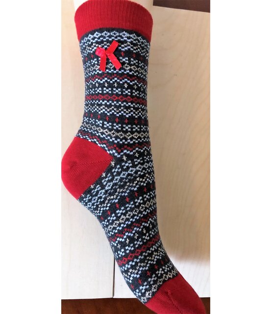 Pretty Polly Kerst Fairisle dames sokjes