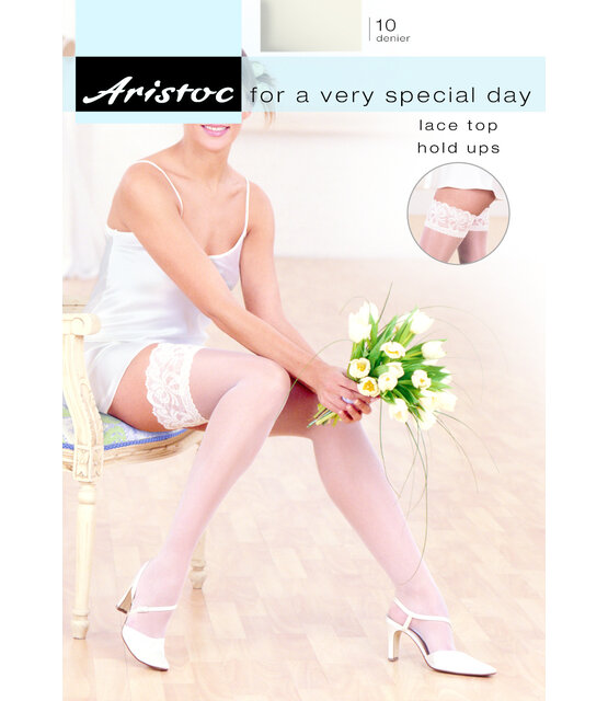 Aristoc 10D Bruids Hold Ups met Kanten Boord