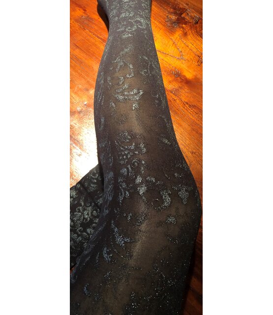 Silver Print Panty One Size Zwart/Zilver