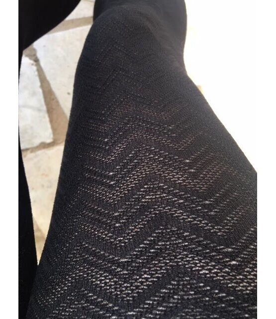 Pretty Polly 250 denier Soft Chevron Opaque panty/maillot