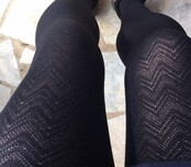 Pretty Polly 250 denier Soft Chevron Opaque panty/maillot