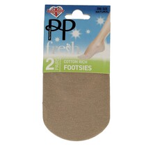 Pretty Polly  Cotton Footies Natural (2 pair)