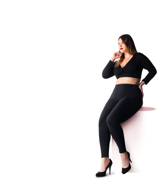 Pretty Polly Curves zwarte legging plus size Pretty Polly Curves zwarte legging plus size