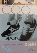 Pretty Polly Cool Soles sporties trainer liners (2 pair) Pretty Polly Cool Soles sporties trainer liners (2 pair)