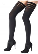 Pretty Polly 80 Den. Banded Opaque Hold Ups