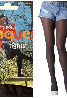 40D. Opaque panty (2 paar)