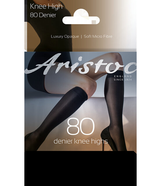 Aristoc 80D. Soft Microfibre Luxury Opaque Kniekousje