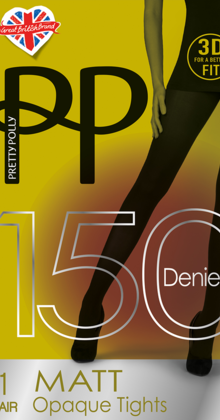150 Denier 3D. Matt panty
