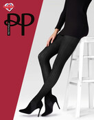 Pretty Polly Black Velvet Rib Tights Pretty Polly Black Velvet Rib Tights