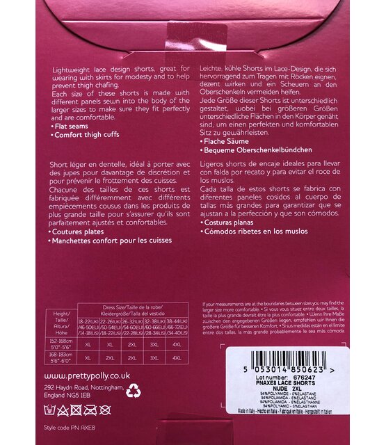 Pretty Polly Curves Plus Size Lace Shorts