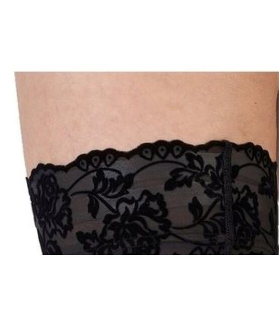 Flirty Velvet Lace Top Hold Ups met naad Flirty Velvet Lace Top Hold Ups met naad