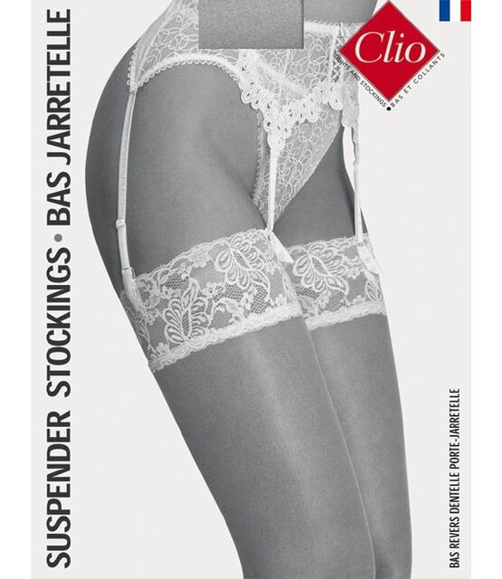 Clio 15D. Suspender Stockings with Lace Top Clio 15D. Suspender Stockings with Lace Top