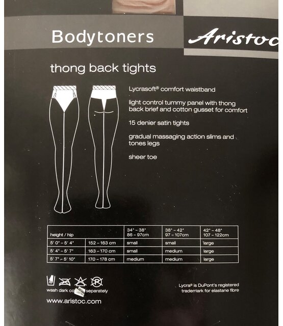 Aristoc Bodytoners Thong Back Tights Aristoc Bodytoners Thong Back Tights