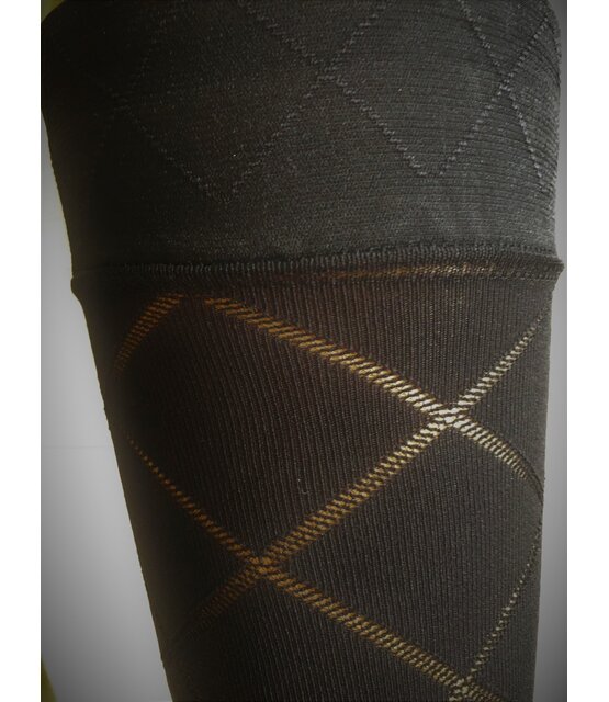 Diamond Opaque 60 Denier Hold Ups - Elegant Ruitpatroon