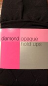 Diamond Opaque 60 Denier Hold Ups - Elegant Ruitpatroon