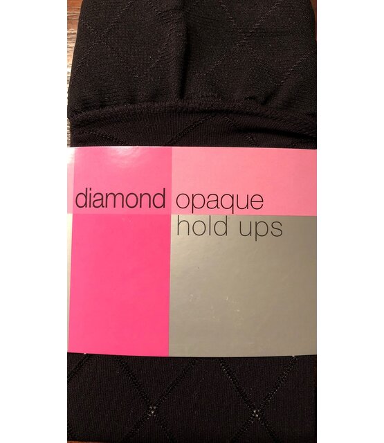 Diamond Opaque 60 Denier Hold Ups - Elegant Ruitpatroon