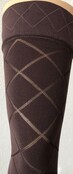 Diamond Opaque 60 Denier Hold Ups - Elegant Ruitpatroon