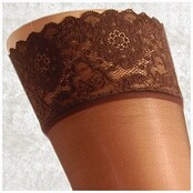 Pretty Polly 10D. "Nylons" Lace Top Suspender Stockings Pretty Polly 10D. "Nylons" Lace Top Suspender Stockings