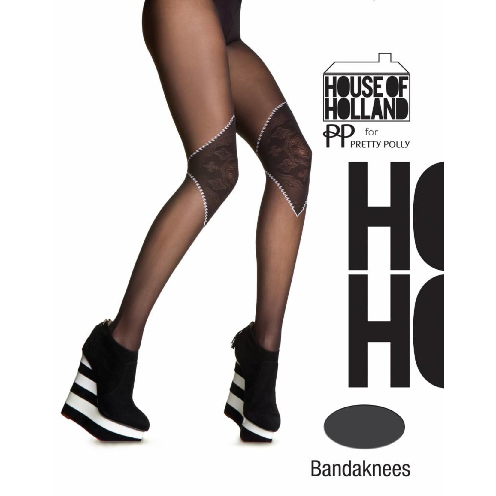 House of Holland  Pretty Polly House of Holland Bandaknees Tights