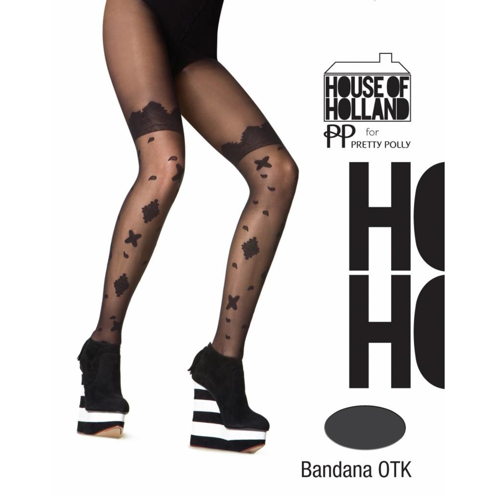 House of Holland House of Holland Bandana Over the Knee Tights