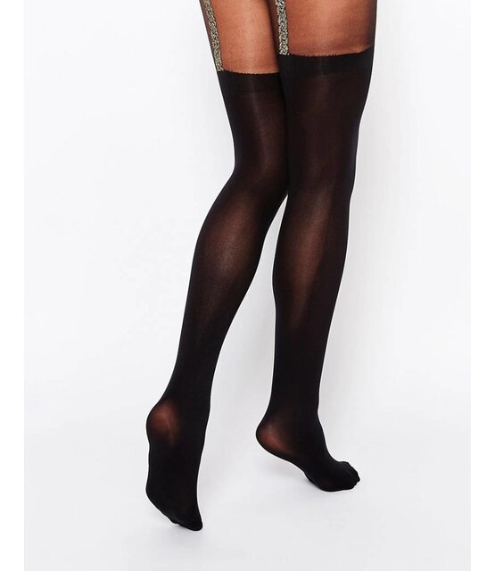 Gold Link Mock Suspender Tights Gold Link Mock Suspender Tights