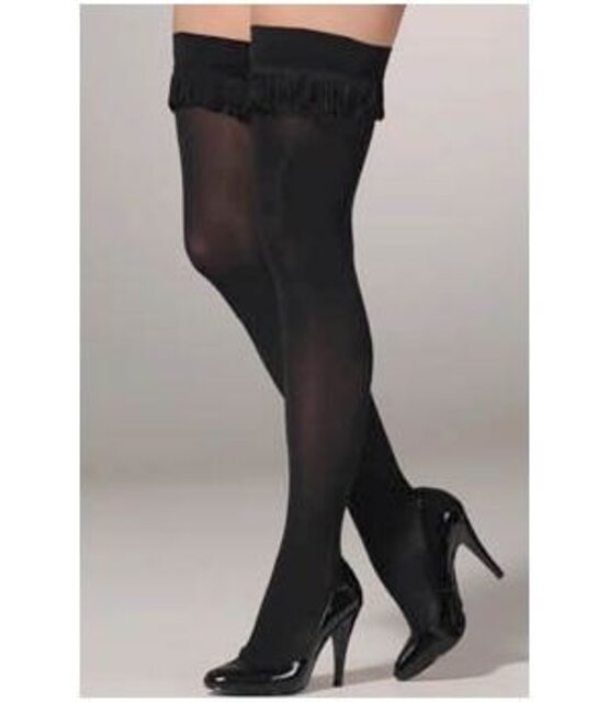 House of Holland Fringe Opaque Hold Ups