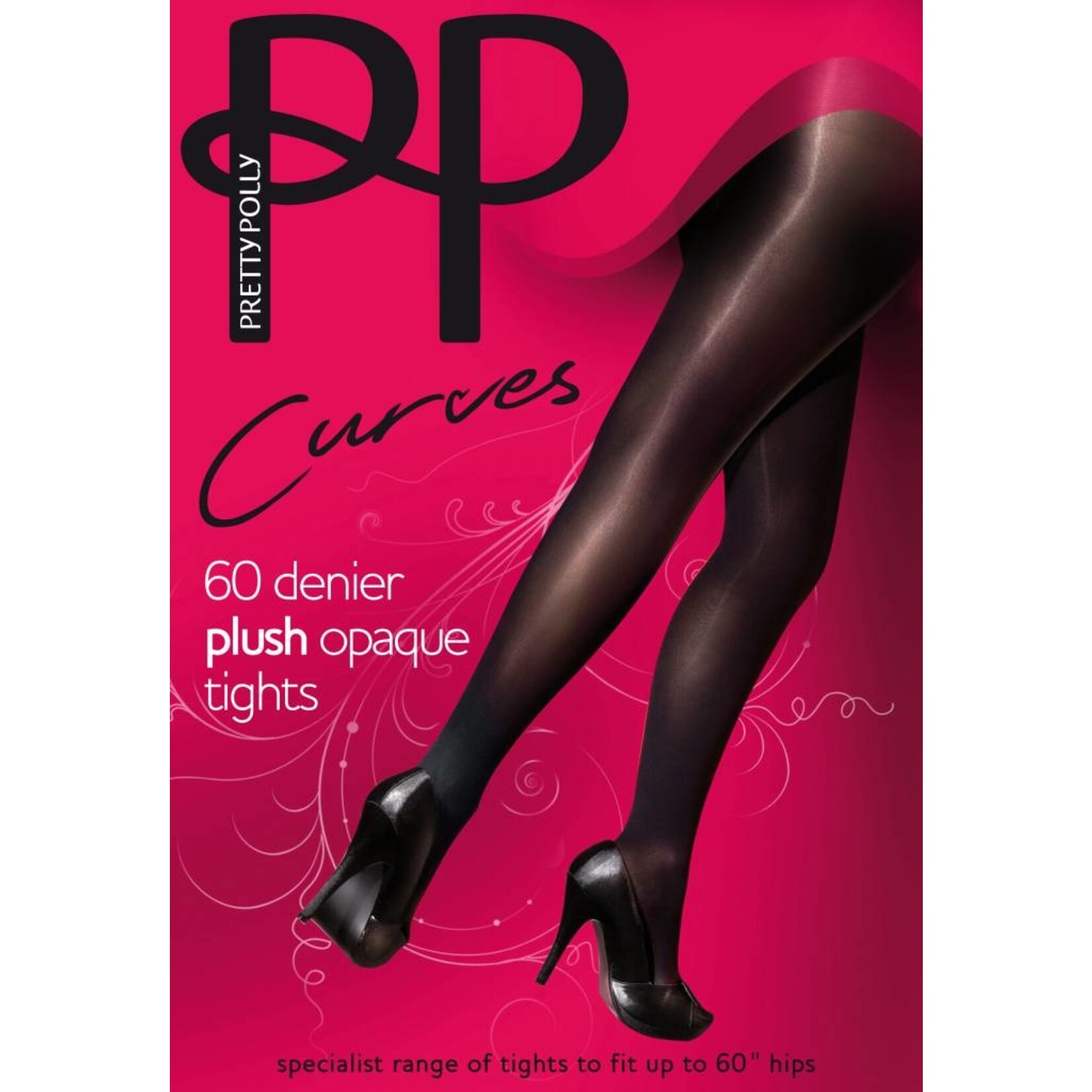 Pretty Polly  60D. Opaque Plush panty uit de "Curves" serie van Pretty Polly