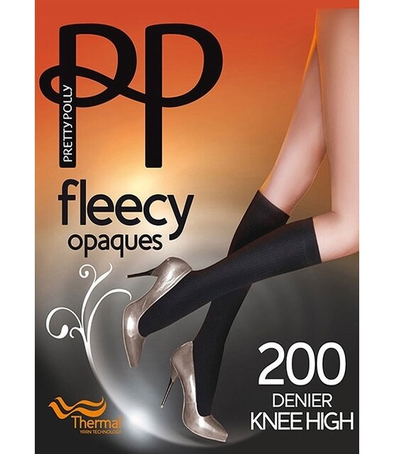 200D. Fleecy Opaque Kneehighs 200D. Fleecy Opaque Kneehighs
