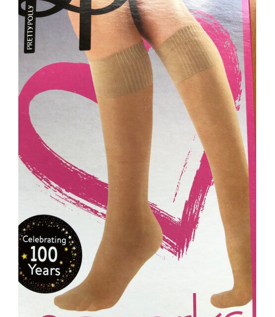 Pretty Polly Steun gevende kniekousjes 2 paar