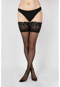 Sensuous 10 denier Soft & Sheer Hold Ups mer breed kanten boord