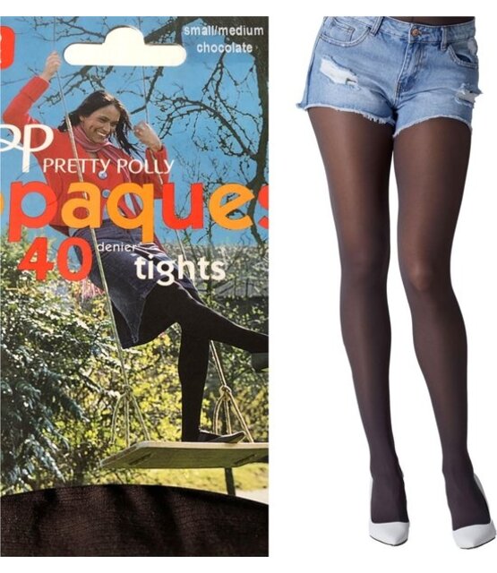 Pretty Polly 40Denier Opaque Panty Bruin