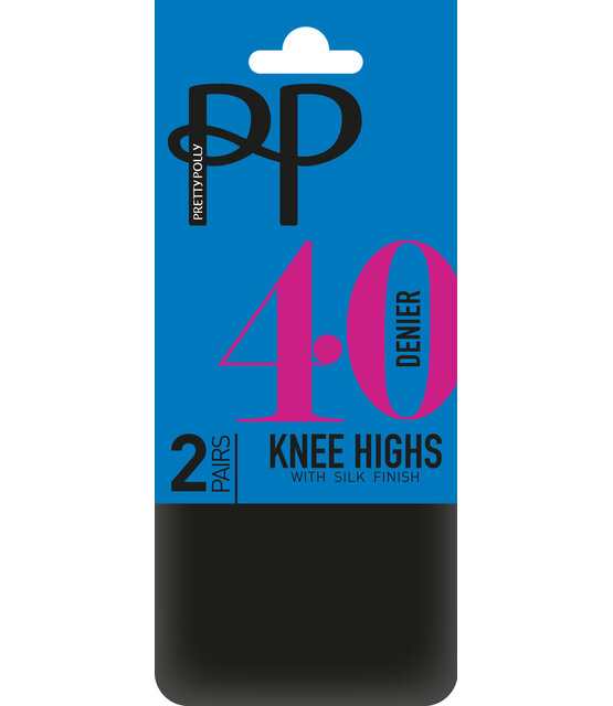Pretty Polly 40D. Opaque Kniekousen (2 pair) Pretty Polly 40D. Opaque Kniekousen (2 pair)