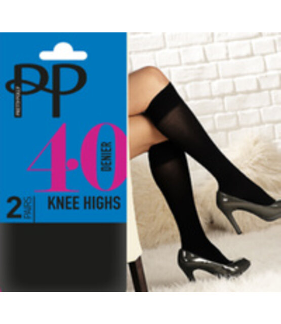Pretty Polly 40D. Opaque Kniekousen (2 pair) Pretty Polly 40D. Opaque Kniekousen (2 pair)