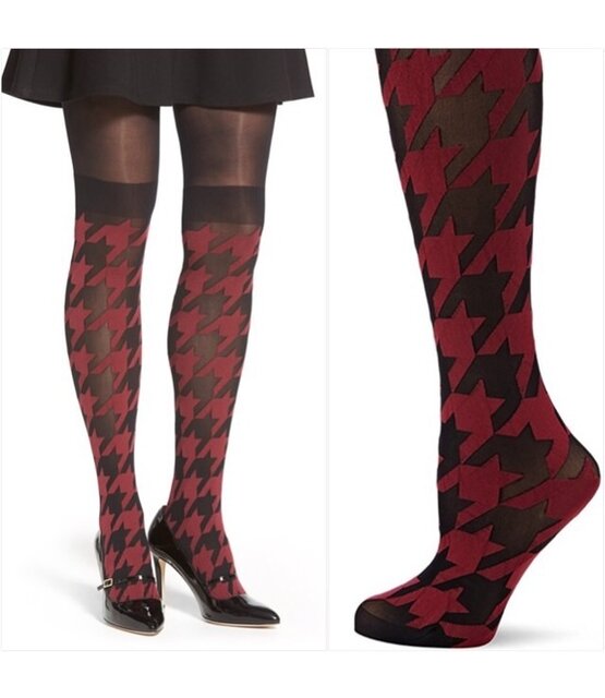 Pretty Polly Dogtooth Secret Panty met Overkneelook