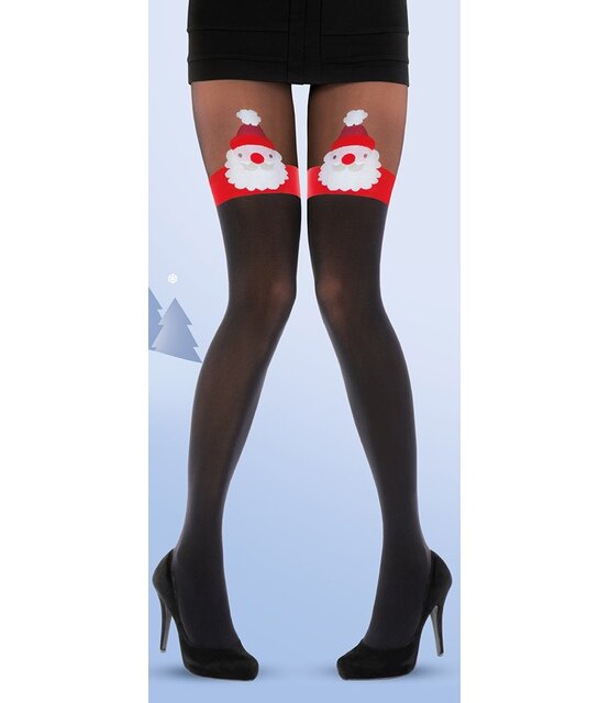 Pretty  Polly Santa Mock Hold Ups Tights Pretty  Polly Santa Mock Hold Ups Tights