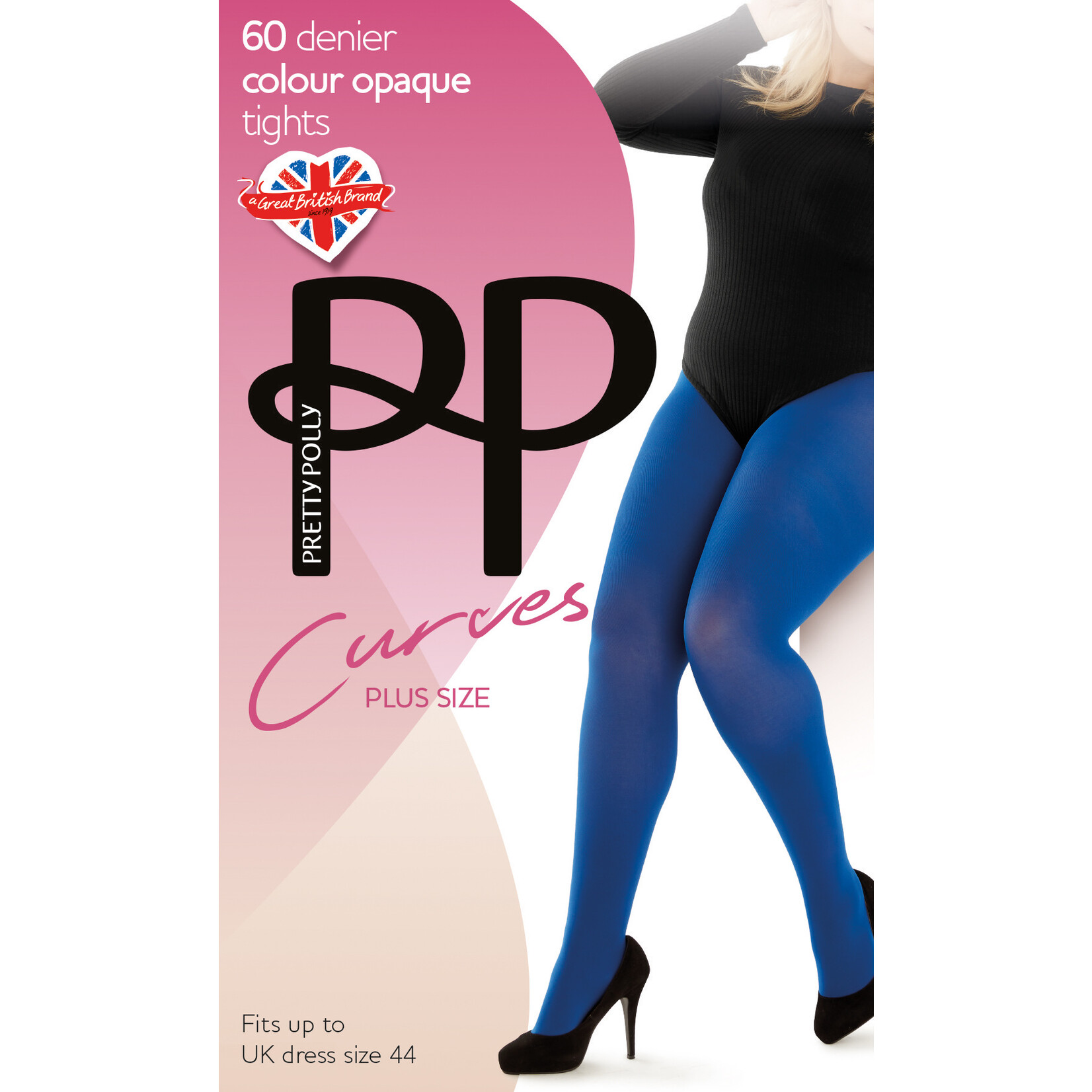 Pretty Polly  60D. Opaque Plush panty uit de "Curves" serie van Pretty Polly