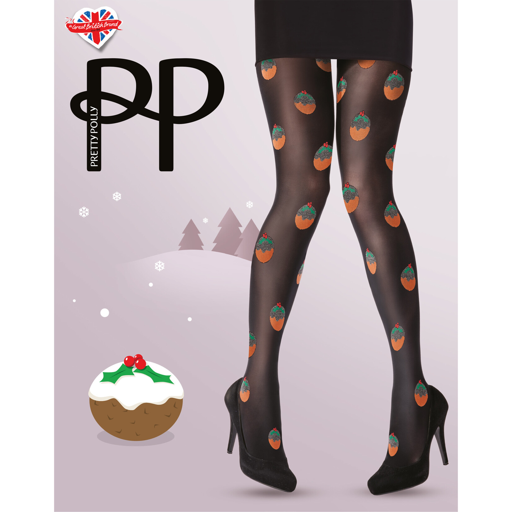 Pretty Polly  Pretty Polly Christmas glitter Pudding Tights
