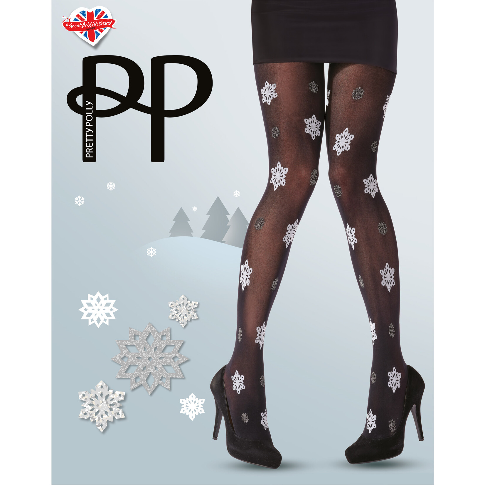 Pretty Polly  Pretty Polly Christmas Snowflake Tights