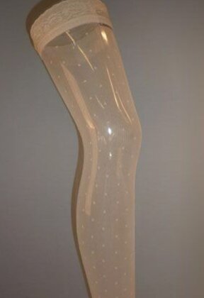 Tea Rose hold ups met fijne netstructuur
