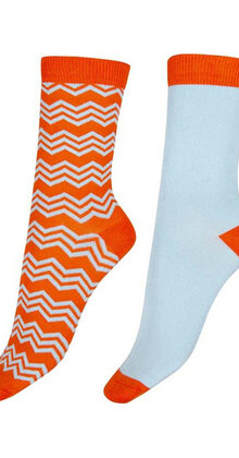 Zigzag Bamboo Socks (2 paar)
